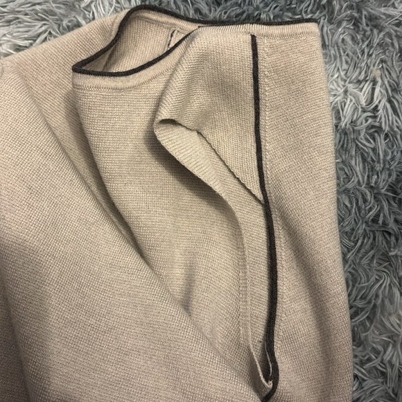 IRIS & INK Cream Sheath Dress Sleeveless Crew Neck - Picture 13 of 14